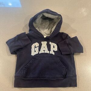 Gap Navy Blue & Grey Hoodie Sweater size 12-18 months
